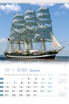 Kalendarz wieloplanszowy 2021 Żaglowce świata (zdjęcie 4)