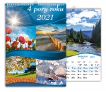 Kalendarz wieloplanszowy 2021 4 pory roku (zdjęcie 1)