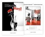 kalendarz wieloplanszowy Black & red