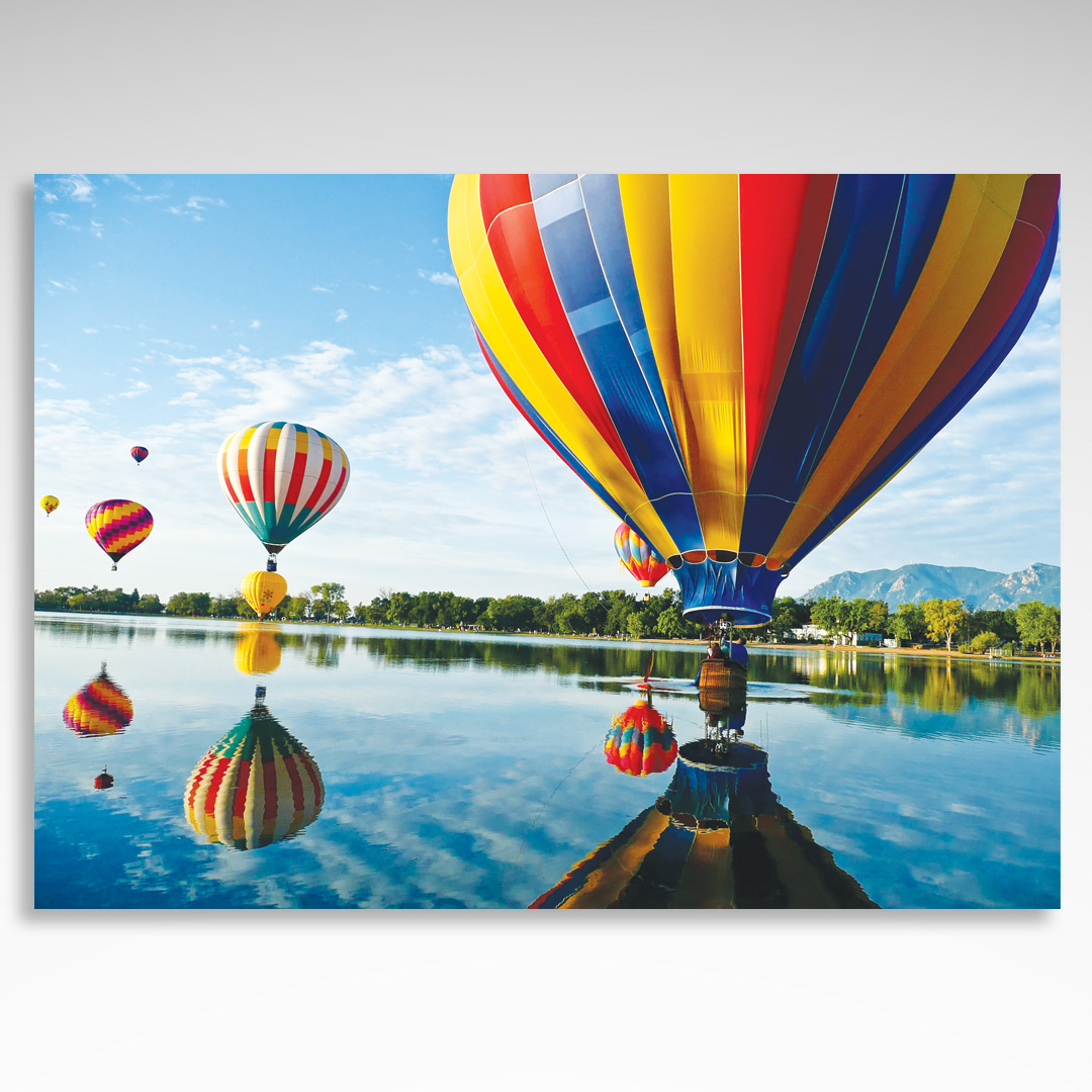 Kalendarz trójdzielny Balony (20szt.) - 3 Kalendarz trójdzielny Balony nad wodą kolorowe