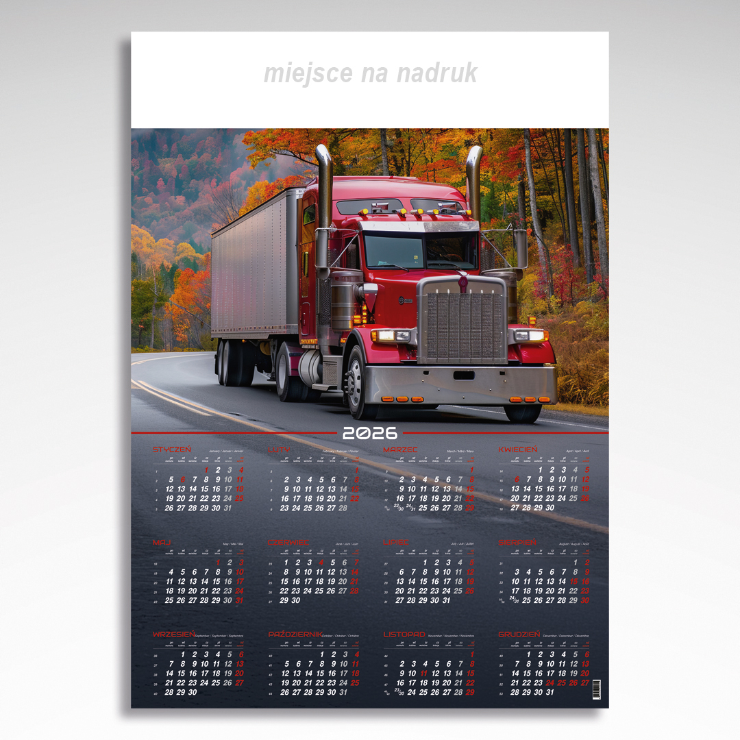 Kalendarz planszowy Truck (20szt.) - 3 Kalendarz planszowy Truck