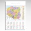Kalendarz planszowy Mapa Polski (20szt.) - 1 Kalendarz planszowy Mapa Polski
