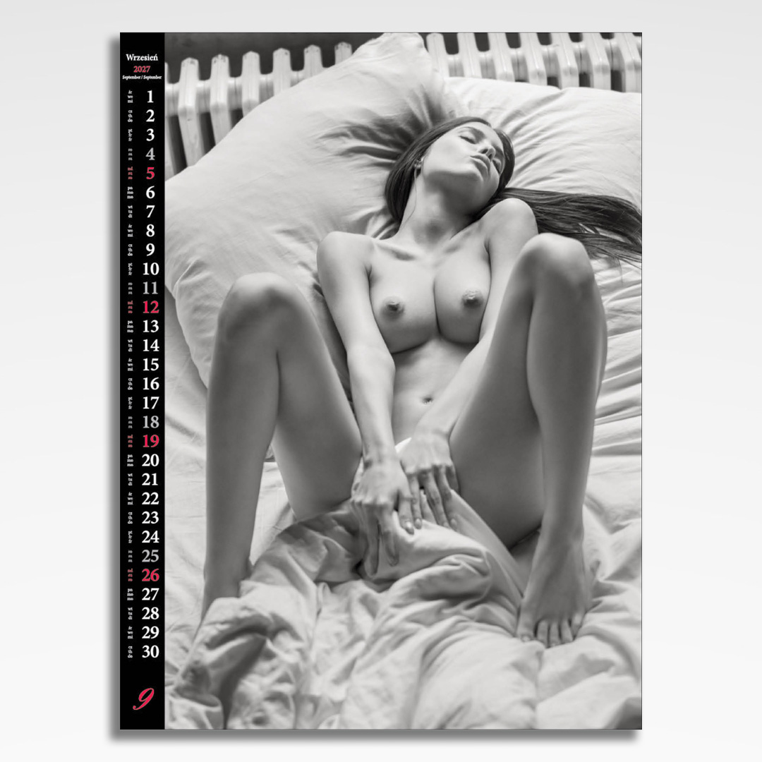 Kalendarz wieloplanszowy Erotic Moments (20szt.) - 12 kalendarz wieloplanszowy erotic moments, plansza wrzesień z grafiką tematyczną