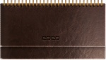 Kalendarz biurkowy 2021 Terminarz czekoladowy brąz