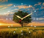 Kalendarz jednodzielny z zegarem 2024
