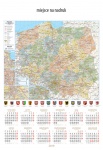 Kalendarz planszowy 2019 Mapa Polski