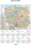 Kalendarz planszowy 2021 Mapa Polski