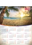 Kalendarz planszowy A1 2023 Pod palmami