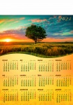 Kalendarz planszowy A1 na rok 2024 Zachód słońca
