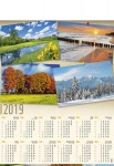 Kalendarz planszowy B1 2019 Cztery pory roku