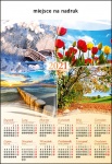 Kalendarz planszowy B1 2021 4 pory roku
