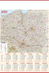 Kalendarz planszowy B1 2021 Mapa
