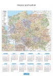 Kalendarz planszowy B1 2023 Mapa Polski