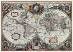 Kalendarz trójdzielny na rok 2024 Antyczna mapa