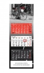 Kalendarz trójdzielny RED na rok 2024 Rower