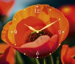 Kalendarz trójdzielny z zegarem na rok 2024 Mak