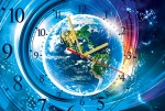 Kalendarz trójdzielny zegar Ziemia