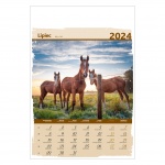 Kalendarze wieloplanszowe na rok 2024 Konie (zdjęcie 11)