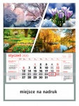 Kalendarz jednodzielny 2021 Cztery pory roku